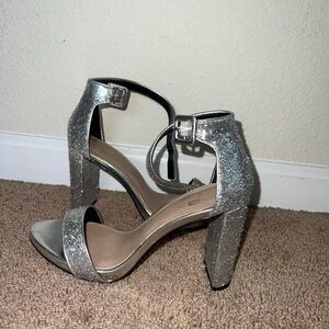 Silver Sparkly Heels